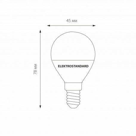 Схема с размерами Elektrostandard a049000