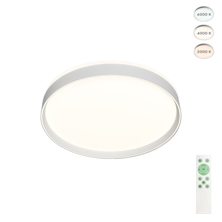 Потолочный светодиодный светильник Denkirs Plato DK6511-WH, LED 50W 3000-6500K 2500lm CRI>80 - миниатюра 3