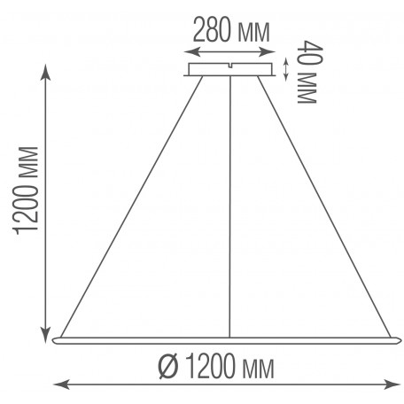 Схема с размерами Donolux S111024/1R 70W Black In