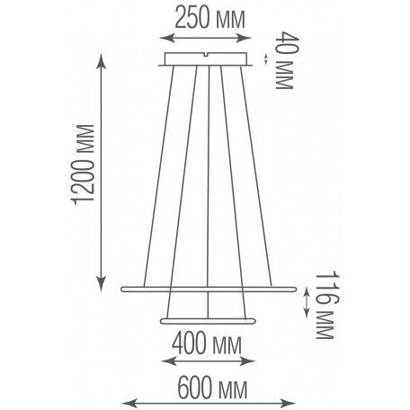 Схема с размерами Donolux S111024/2SQ 75W White In