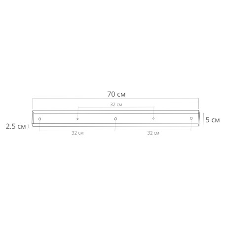 Схема с размерами Arte Lamp A470029