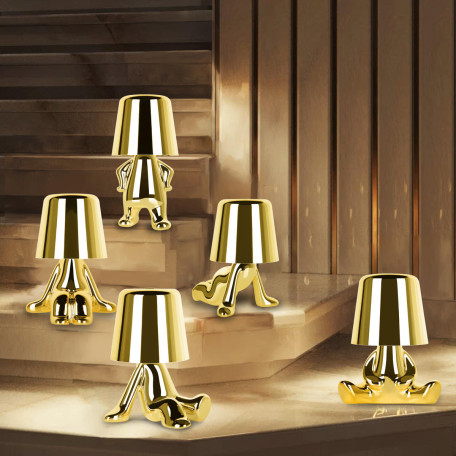 Настольная светодиодная лампа Loft It Brothers 10233/D Gold, LED 3W 3000K 210lm - миниатюра 9