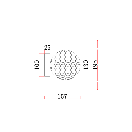 Схема с размерами F-Promo 3049-1W