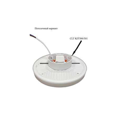 Встраиваемый светодиодный светильник Crystal Lux CLT 500C100 WH 3000K 1400/211, LED 10W 3000K 630lm CRI>80 - миниатюра 2