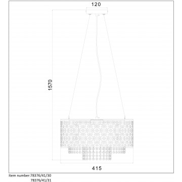 Схема с размерами Lucide 78376/41/30