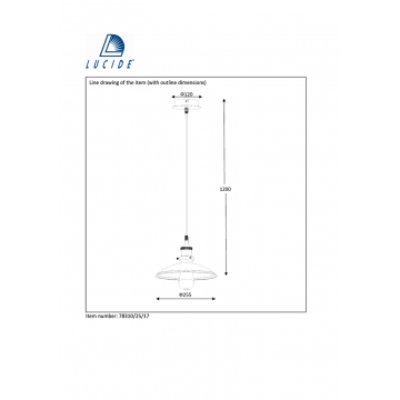 Схема с размерами Lucide 78310/25/17