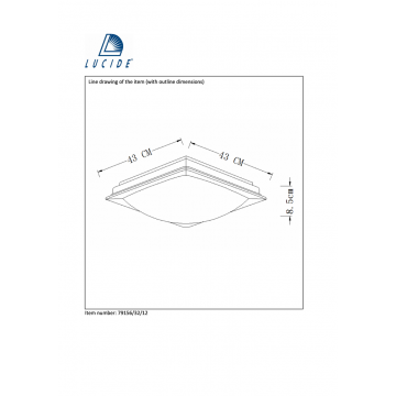 Схема с размерами Lucide 79156/32/12