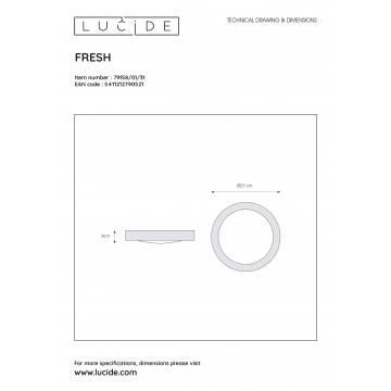 Схема с размерами Lucide 79158/01/31