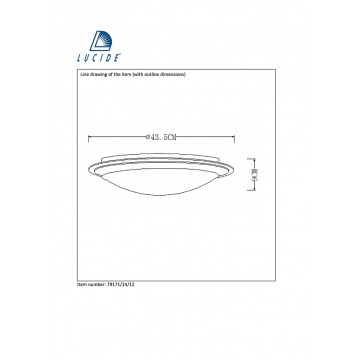 Схема с размерами Lucide 79171/24/12
