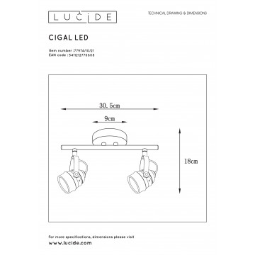 Схема с размерами Lucide 77974/10/21