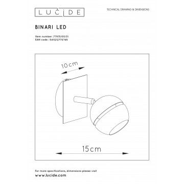 Схема с размерами Lucide 77975/05/31