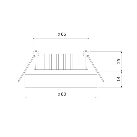 Схема с размерами Elektrostandard a049509