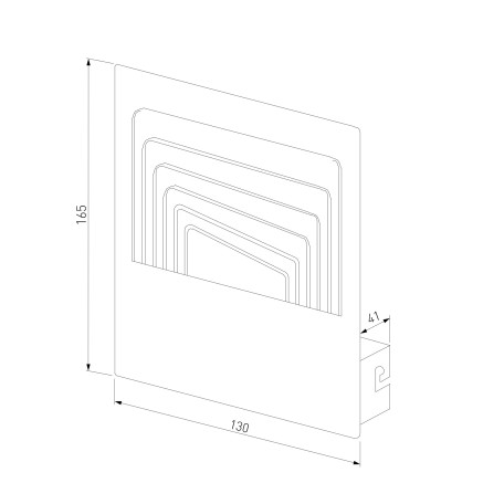 Схема с размерами Elektrostandard a051816