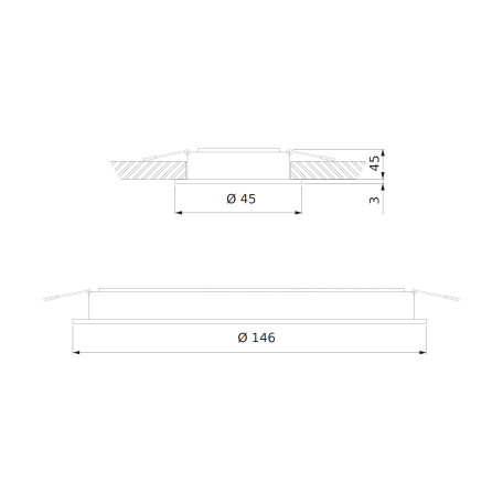 Схема с размерами Elektrostandard a052480