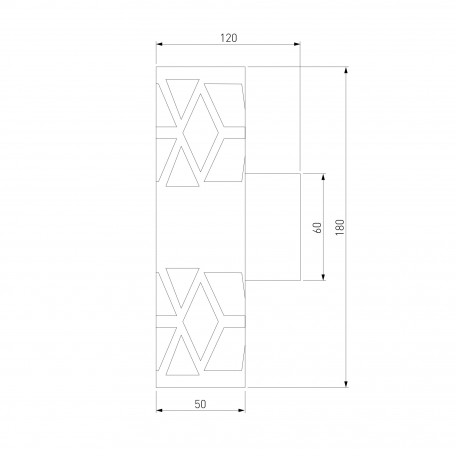 Схема с размерами Elektrostandard a050335