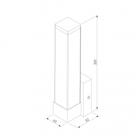 Схема с размерами Elektrostandard a052741