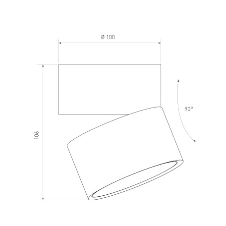 Схема с размерами Elektrostandard a051772