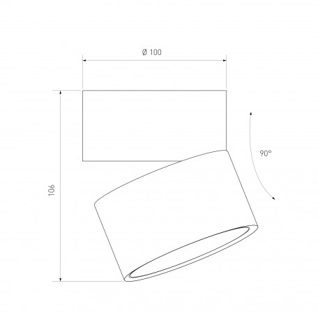 Схема с размерами Elektrostandard a050525