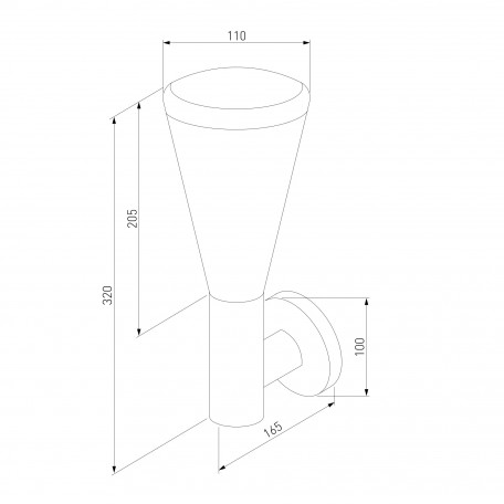 Схема с размерами Elektrostandard a049710