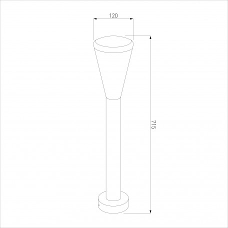 Схема с размерами Elektrostandard a049714