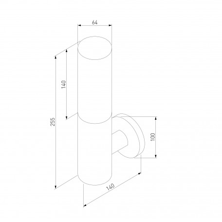 Схема с размерами Elektrostandard a049718