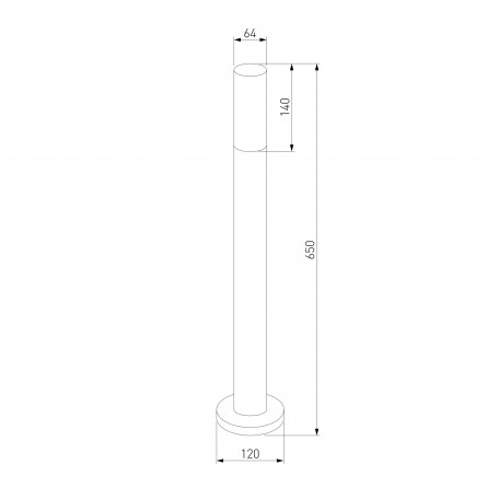 Схема с размерами Elektrostandard a049720