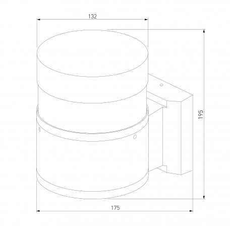 Схема с размерами Elektrostandard a052247