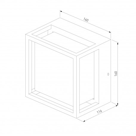 Схема с размерами Elektrostandard a052254