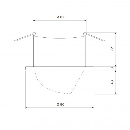 Схема с размерами Elektrostandard a052456