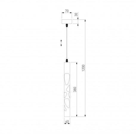 Схема с размерами Eurosvet DLR037 12W 4200K белый матовый