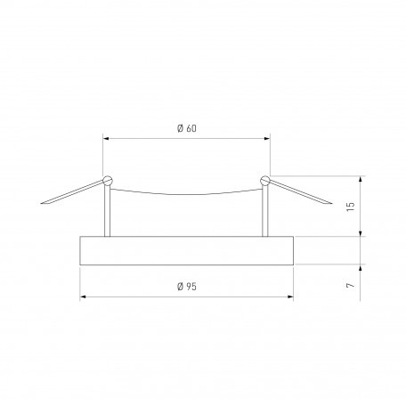 Схема с размерами Elektrostandard a045437