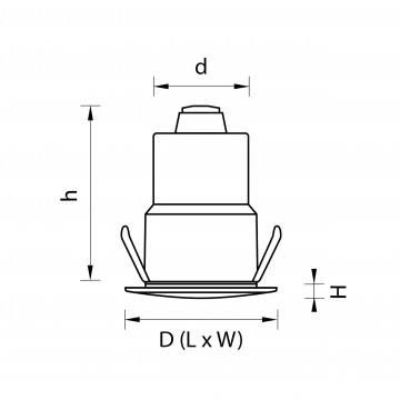 Схема с размерами Lightstar ip384311