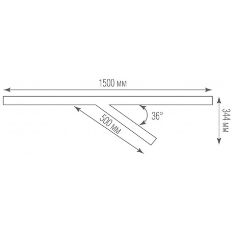 Схема с размерами Donolux DL18516S042W115