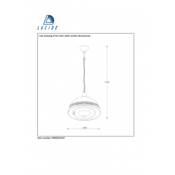 Схема с размерами Lucide 79309/32/67