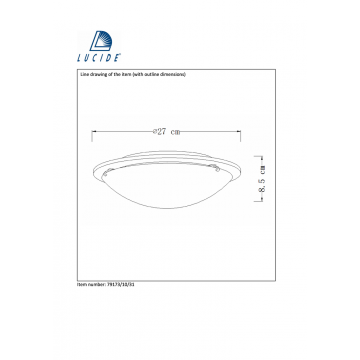 Схема с размерами Lucide 79173/10/31