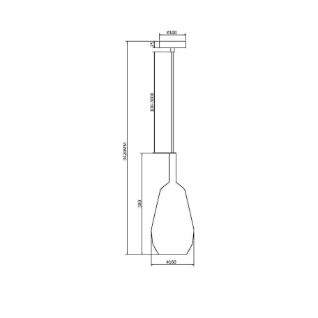 Схема с размерами Maytoni MOD271PL-01B8