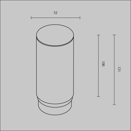 Схема с размерами Maytoni RingMAcr-12-W