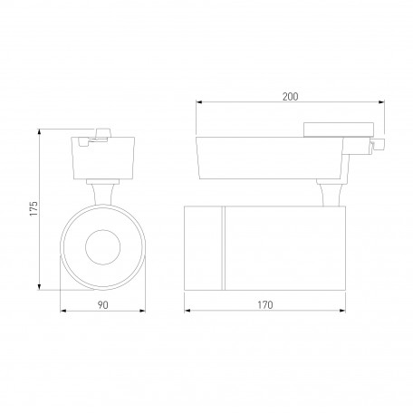 Схема с размерами Elektrostandard a046184