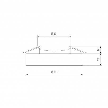 Схема с размерами Elektrostandard a045481