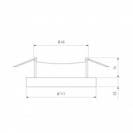 Схема с размерами Elektrostandard a045482