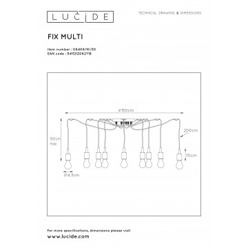 Схема с размерами Lucide 08408/10/30