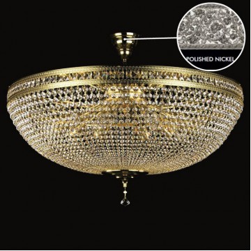 Потолочная люстра Artglass MILADA DIA 1000 NICKEL CE, 18xE14x60W