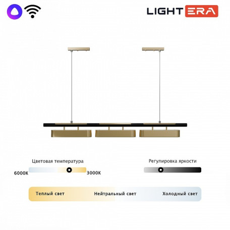 Подвесной светильник Lightera Huron LE118L-3G SMART