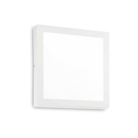 Потолочный светодиодный светильник Ideal Lux UNIVERSAL PL D30 SQUARE 138657, LED 24W 3000K 1400lm CRI≥80, пластик - миниатюра 1