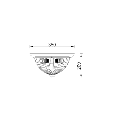 Схема с размерами Freya FR2913-CL-03-BZ