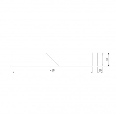 Схема с размерами Elektrostandard a055430