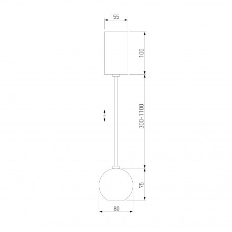 Схема с размерами Elektrostandard a055673