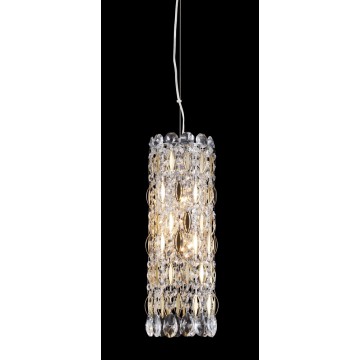 Подвесная люстра Crystal Lux LIRICA SP3 CHROME/GOLD-TRANSPARENT 2201/203, 3xE14x60W - миниатюра 2