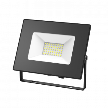 Светодиодный прожектор Gauss Elementary 613100370, IP65, LED 70W 6500K 4600lm CRI>75, черный, металл, металл со стеклом