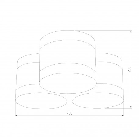 Схема с размерами TK Lighting 851 Tago black